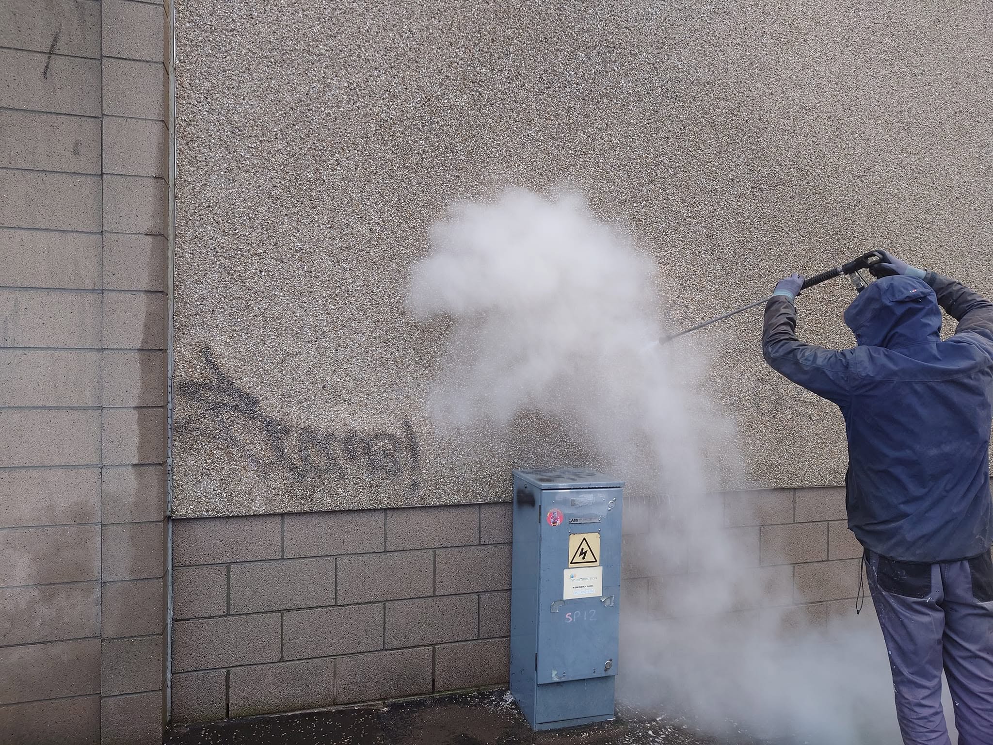 Pressure washing
